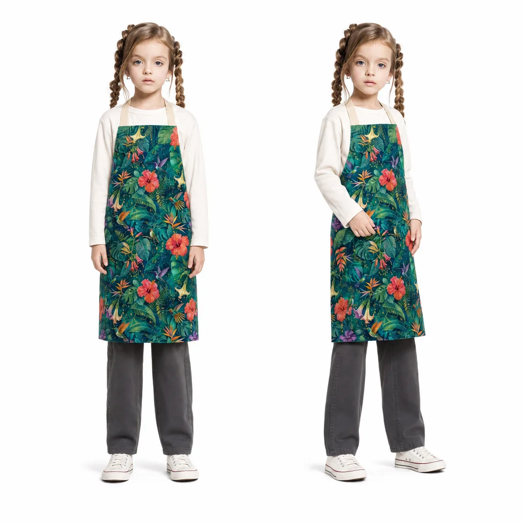 Hummingbird Nectar All-Over Print Apron - worn by model