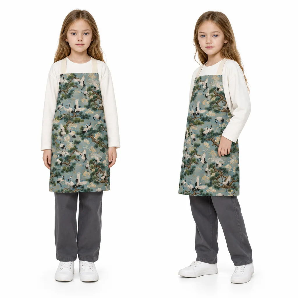 Crane Pine Longevity All-Over Print Apron - worn by model