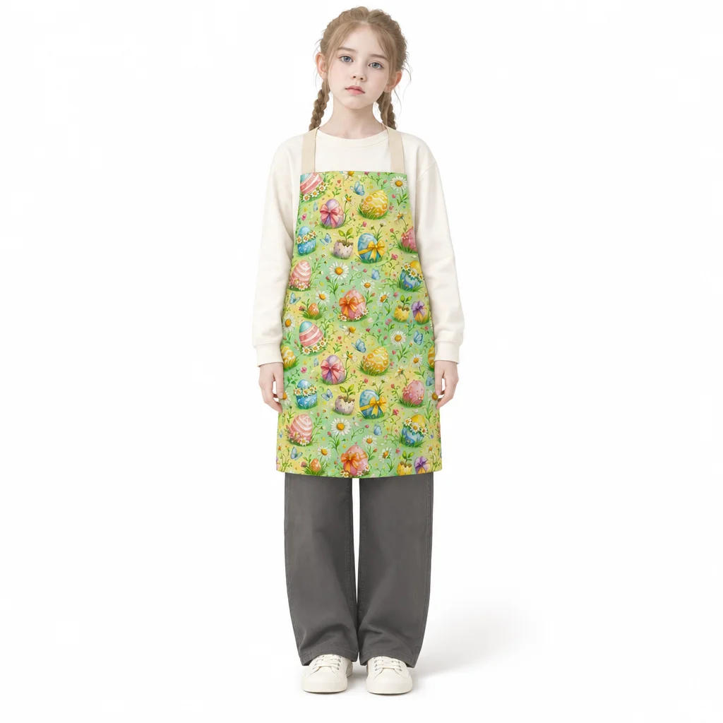 Spring Daisy Easter Garden All-Over Print Apron - worn by model