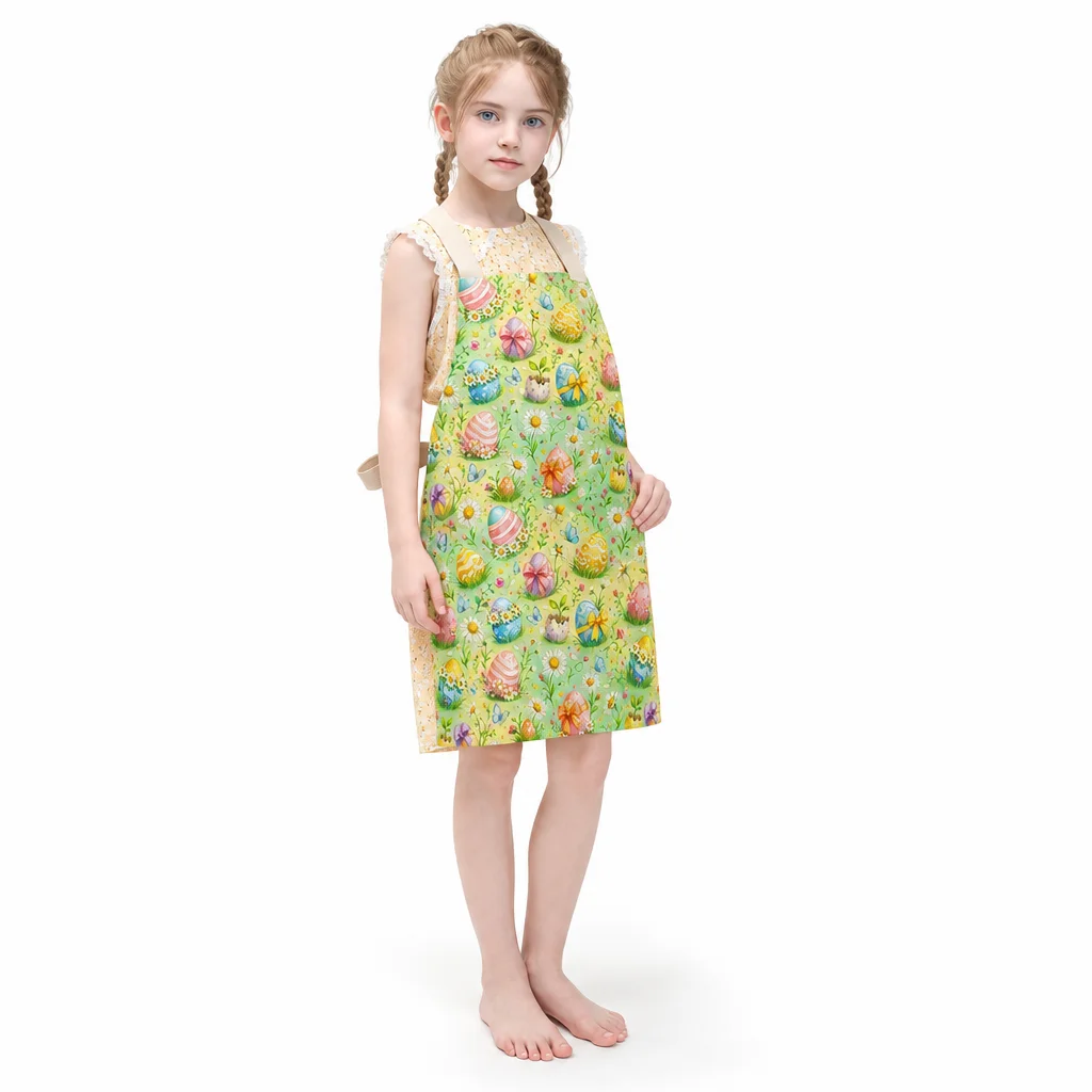 Spring Daisy Easter Garden All-Over Print Apron - worn by model