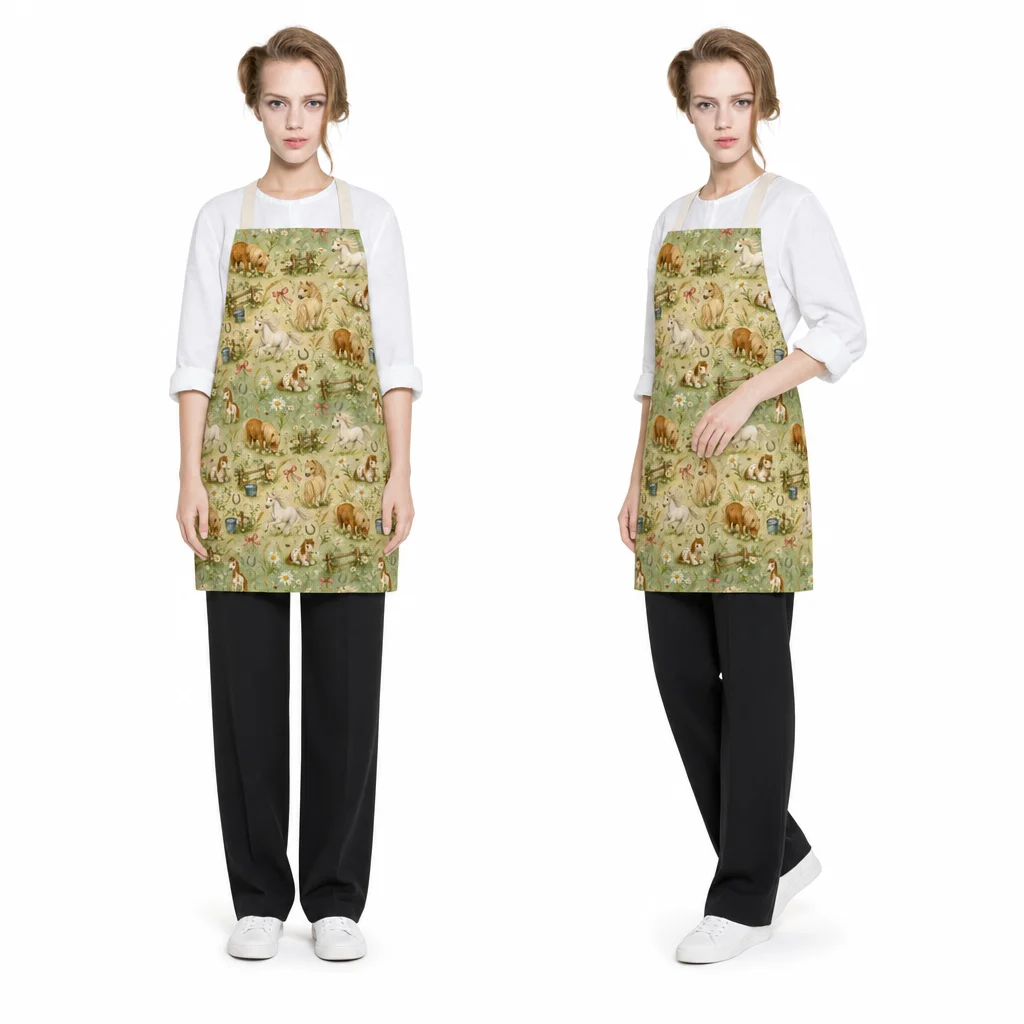 Pony Daisy Ranch All-Over Print Apron - worn by model