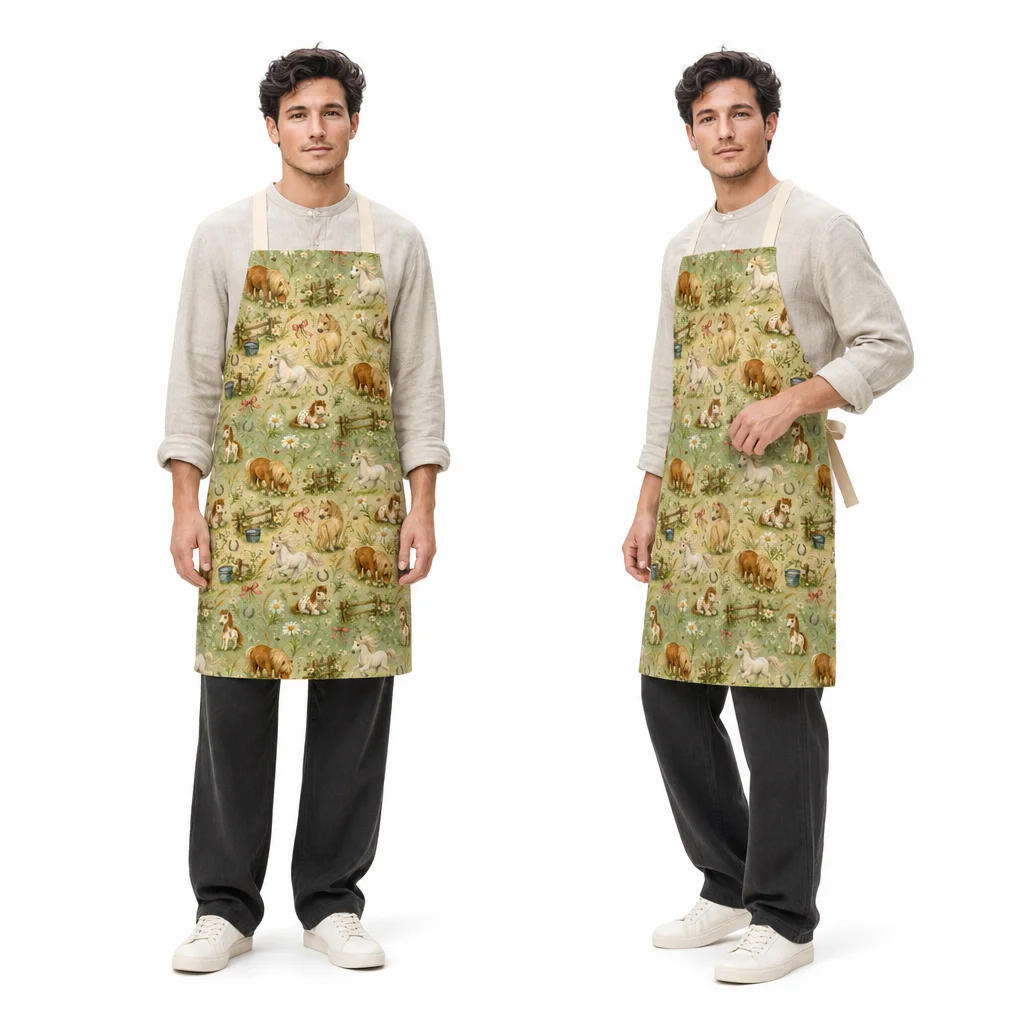 Pony Daisy Ranch All-Over Print Apron - worn by model