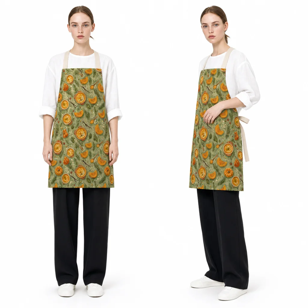 Pumpkin Soup All-Over Print Apron - worn by model