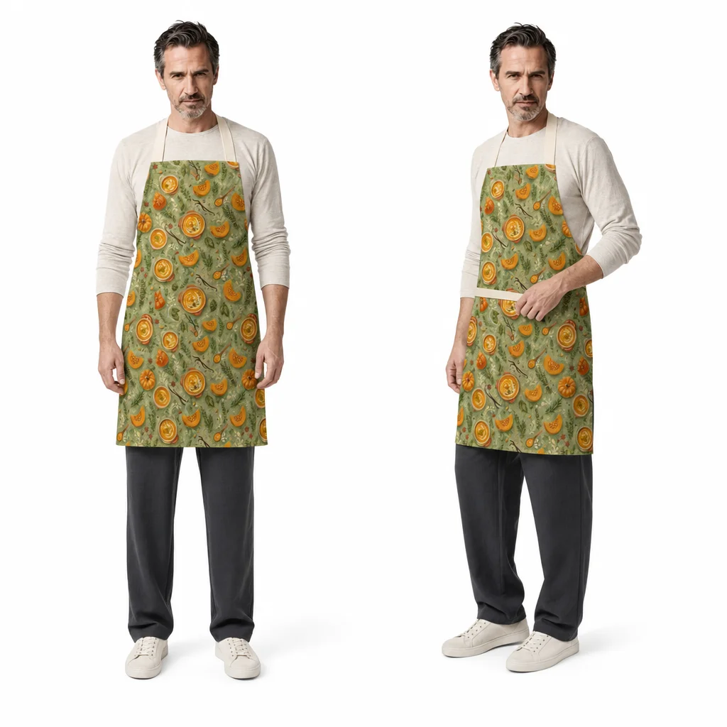 Pumpkin Soup All-Over Print Apron - worn by model