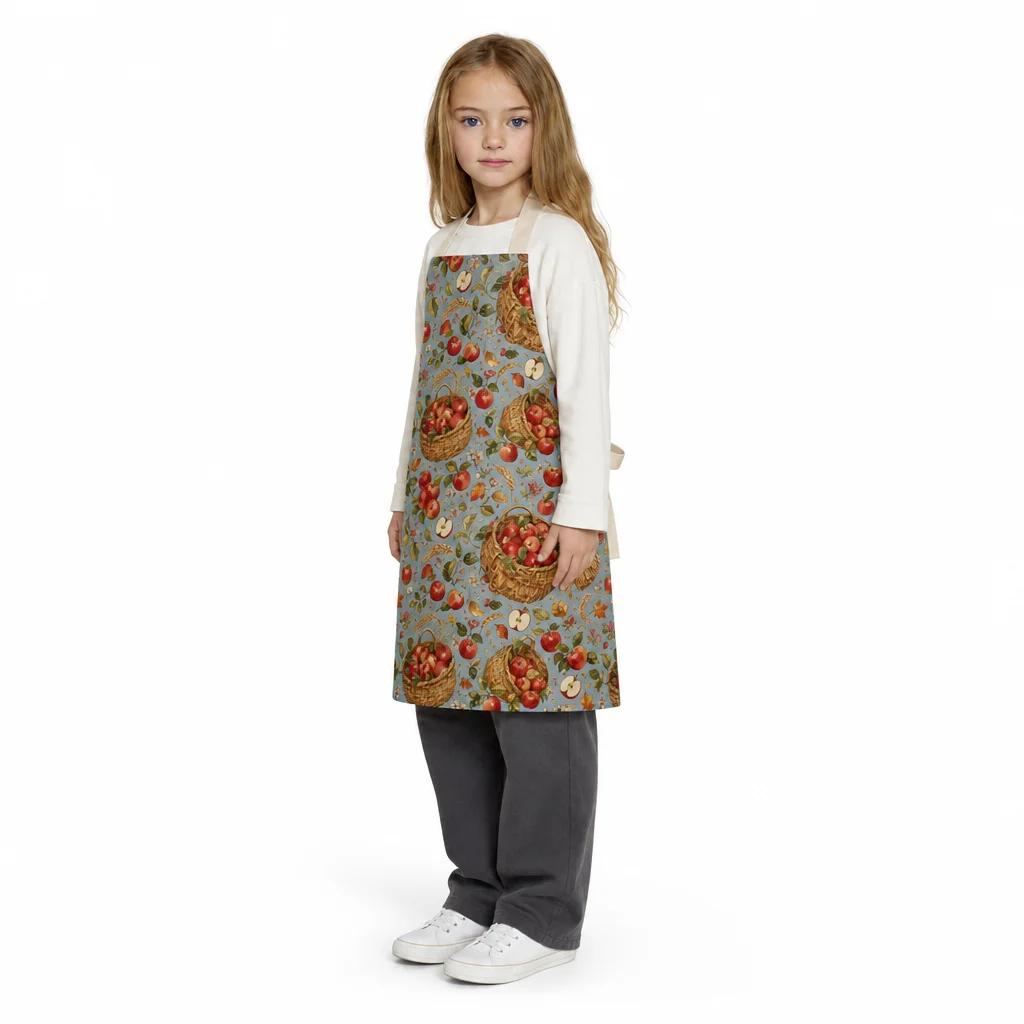 Autumn Orchard Harvest All-Over Print Apron - worn by model